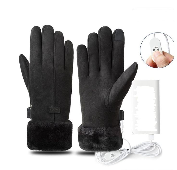 Gants chauffants imperméables à 3 niveaux de chaleur, écran tactile, batterie rechargeable et paumes renforcées