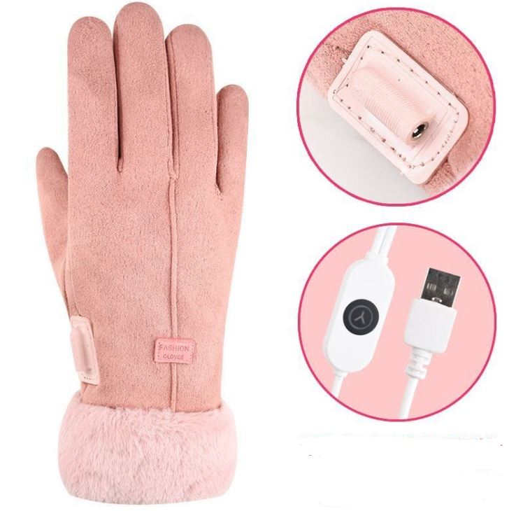 Gants chauffants imperméables à 3 niveaux de chaleur, écran tactile, batterie rechargeable et paumes renforcées