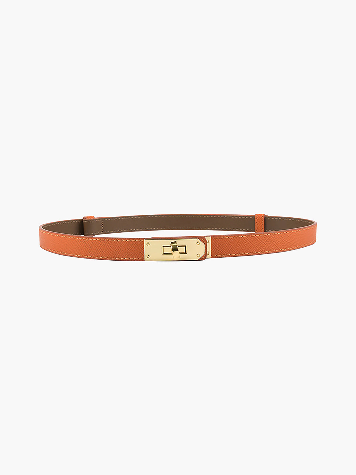 Porterclo | Ceinture fine pour femme avec boucle dorée