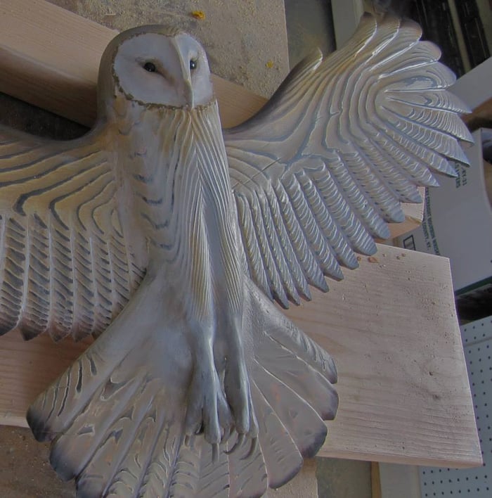 Porterclo | Décoration murale en bois – Chouette « Majestic »