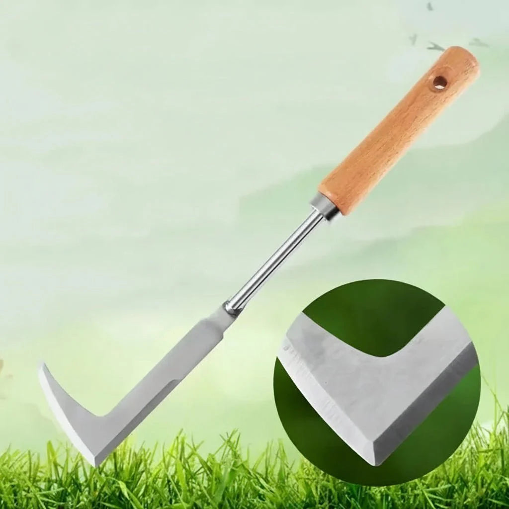WEEDHOOK – Outil en acier inoxydable en forme de L pour un désherbage précis