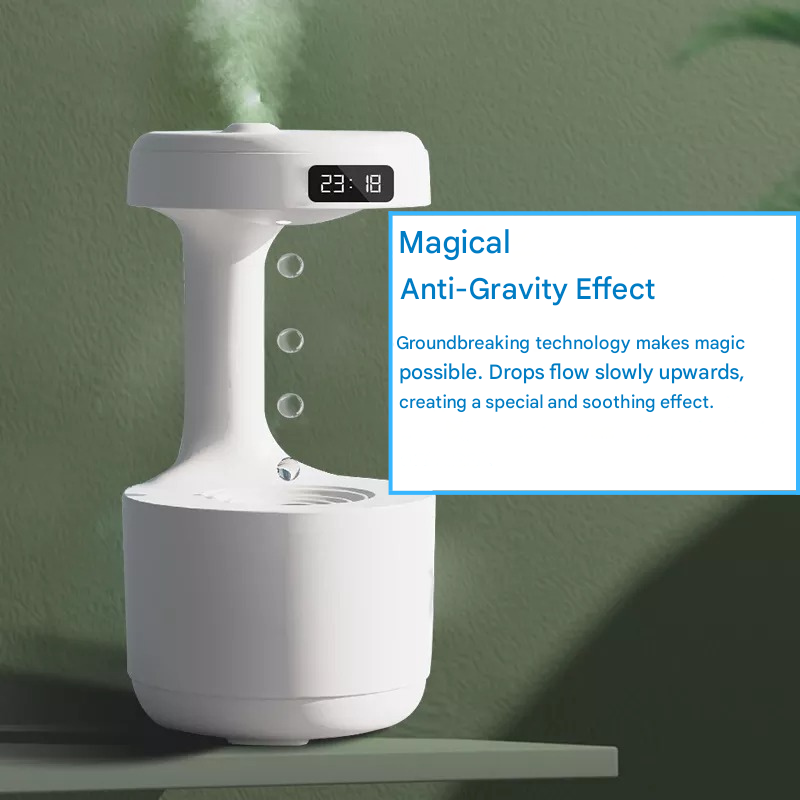 Diffuseur d’humidificateur magique de luxe AquaGlow pour un air domestique amélioré