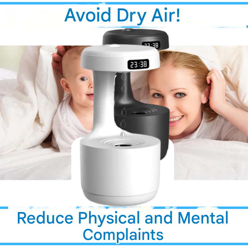 Diffuseur d’humidificateur magique de luxe AquaGlow pour un air domestique amélioré