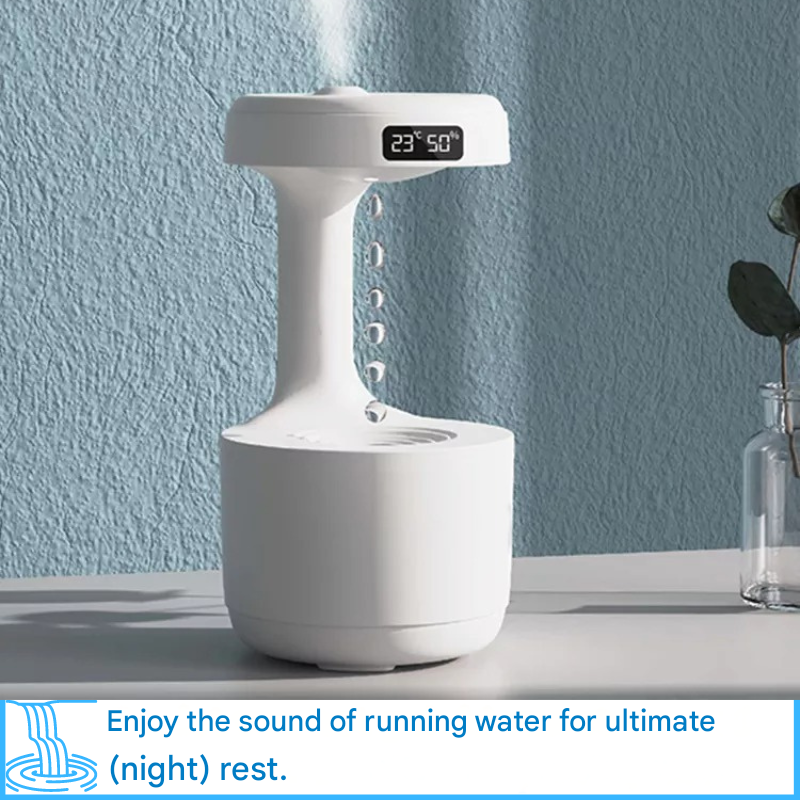Diffuseur d’humidificateur magique de luxe AquaGlow pour un air domestique amélioré