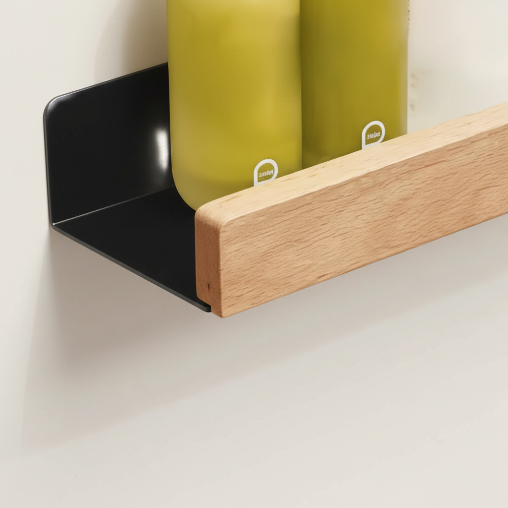 Étagère murale unisexe sans perçage pour salle de bain ou cuisine