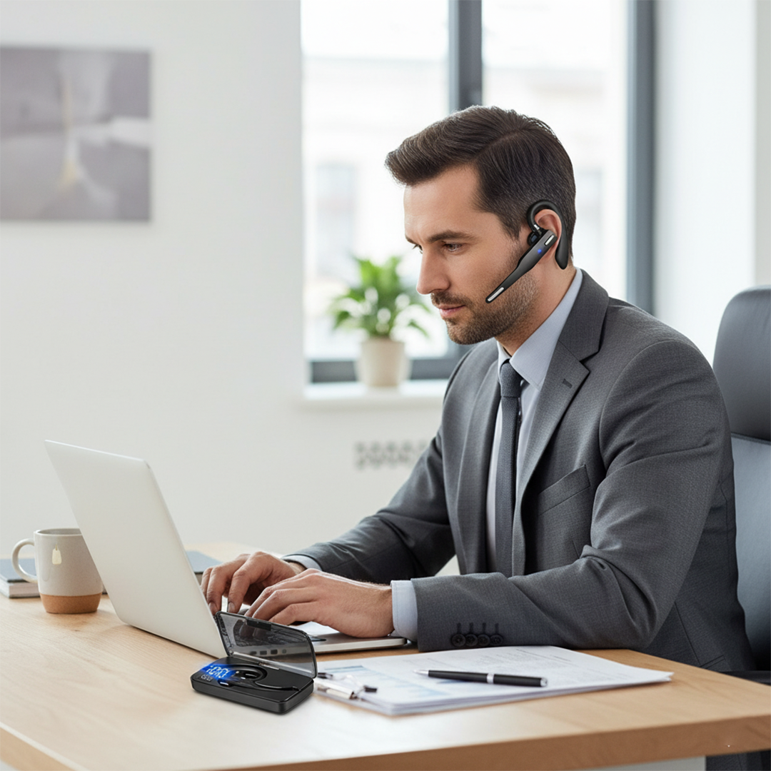 Casque Bluetooth sans fil avec réduction de bruit et son HiFi