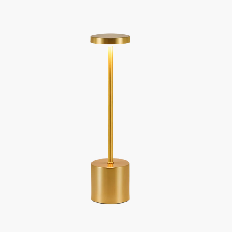 Lampe de table sans fil - Lampe de chevet moderne en métal - Luminosité réglable