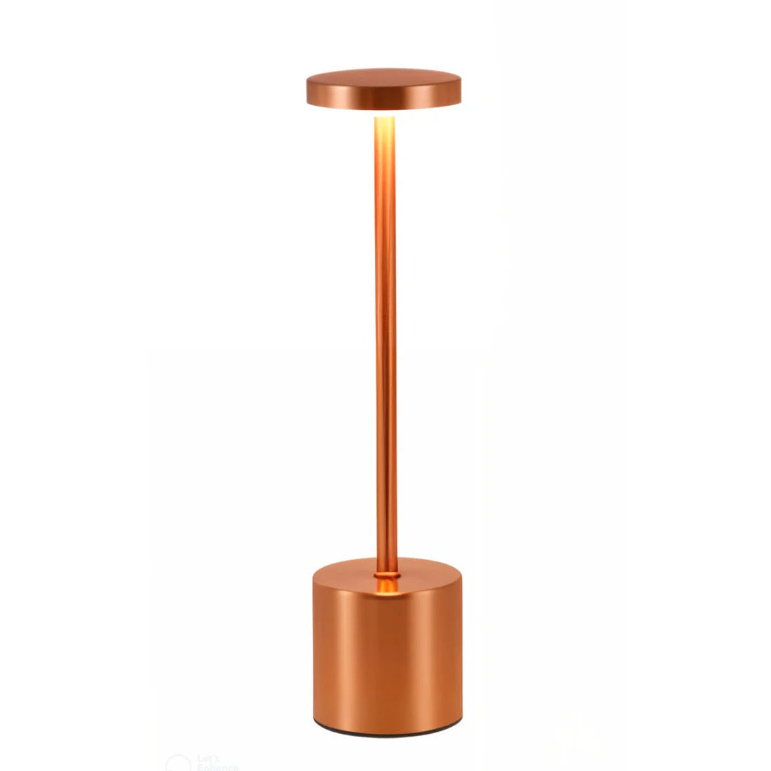 Lampe de table sans fil - Lampe de chevet moderne en métal - Luminosité réglable