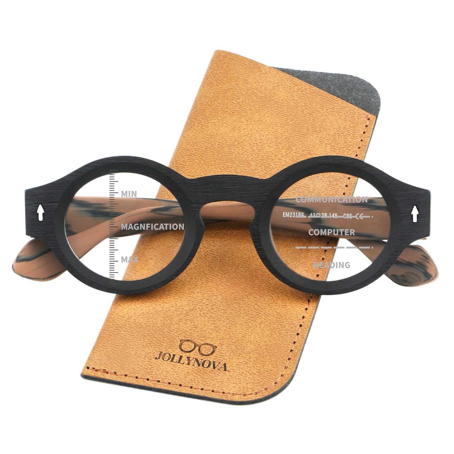 Monture de lunettes en acétate vintage Yuki