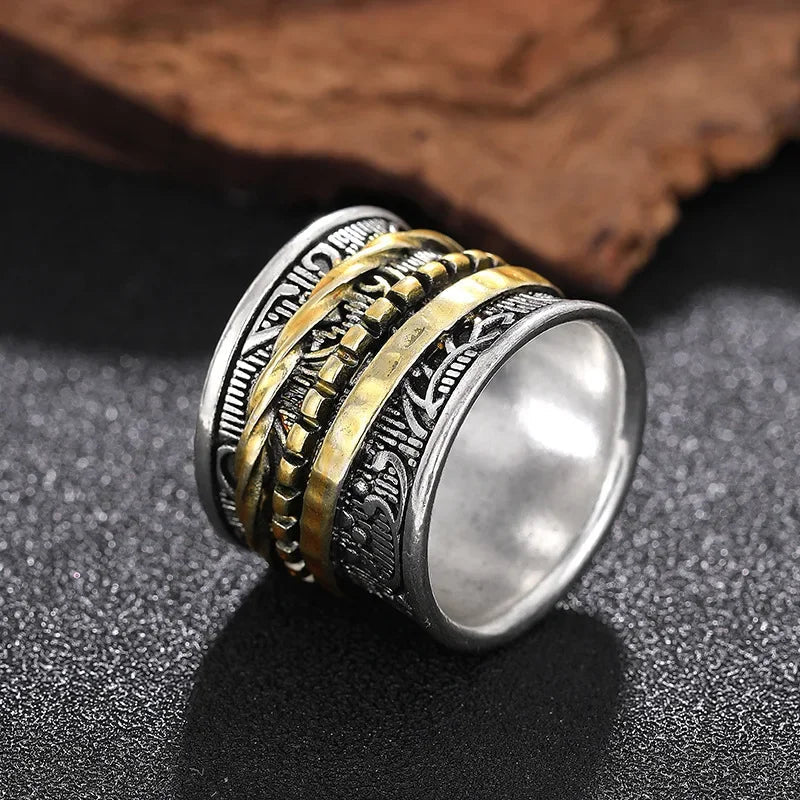 Bague Flore Dorée Antiquité Femme