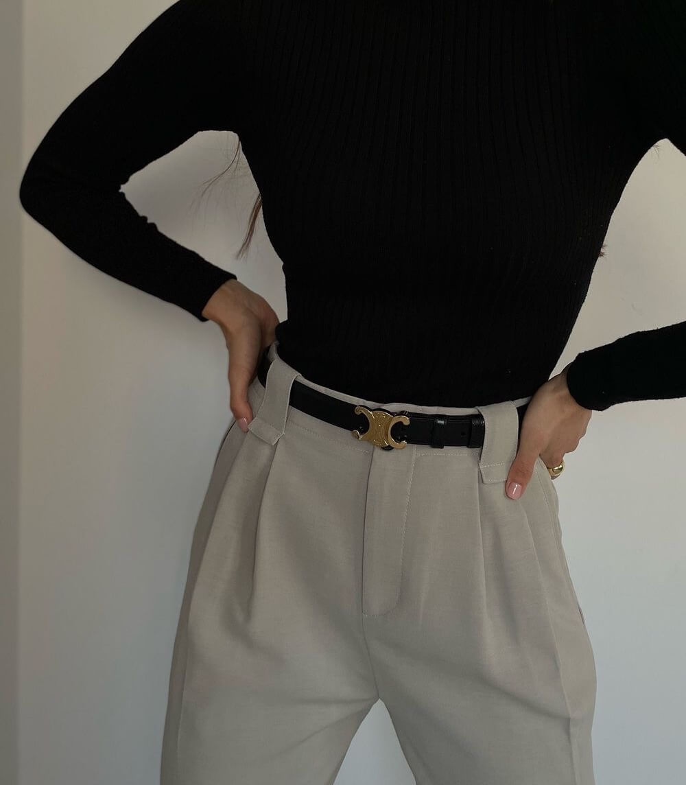 Ceinture Femme - Boucle Dorée - Style Chic