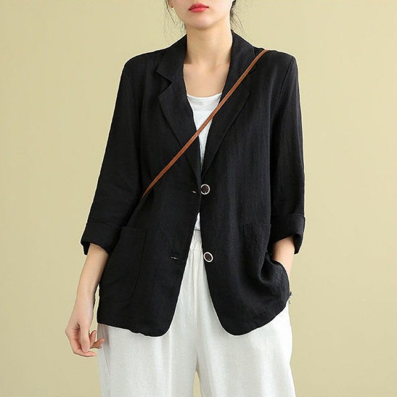 Blazer décontracté décontracté à simple boutonnage pour femme pour un style sans effort