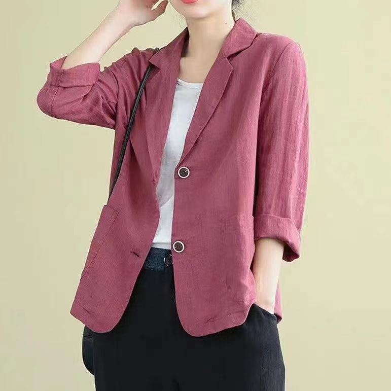 Blazer décontracté décontracté à simple boutonnage pour femme pour un style sans effort