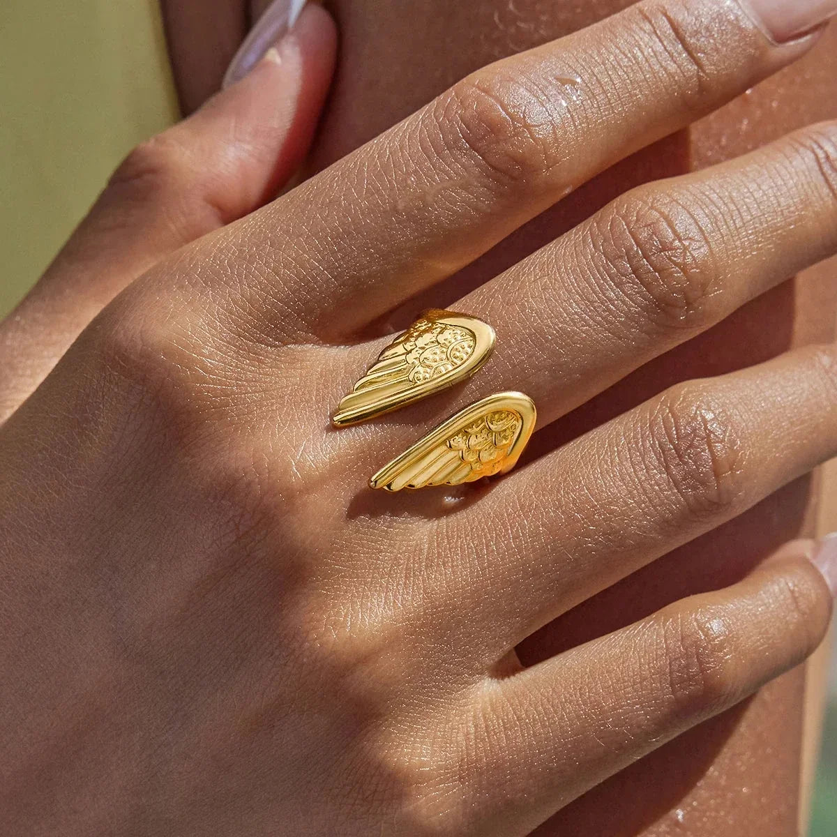 Bague aile d'ange gardien pour femme