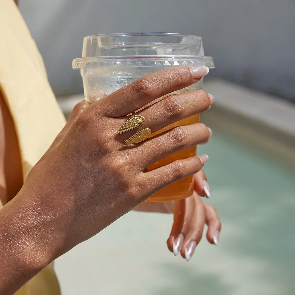 Bague aile d'ange gardien pour femme