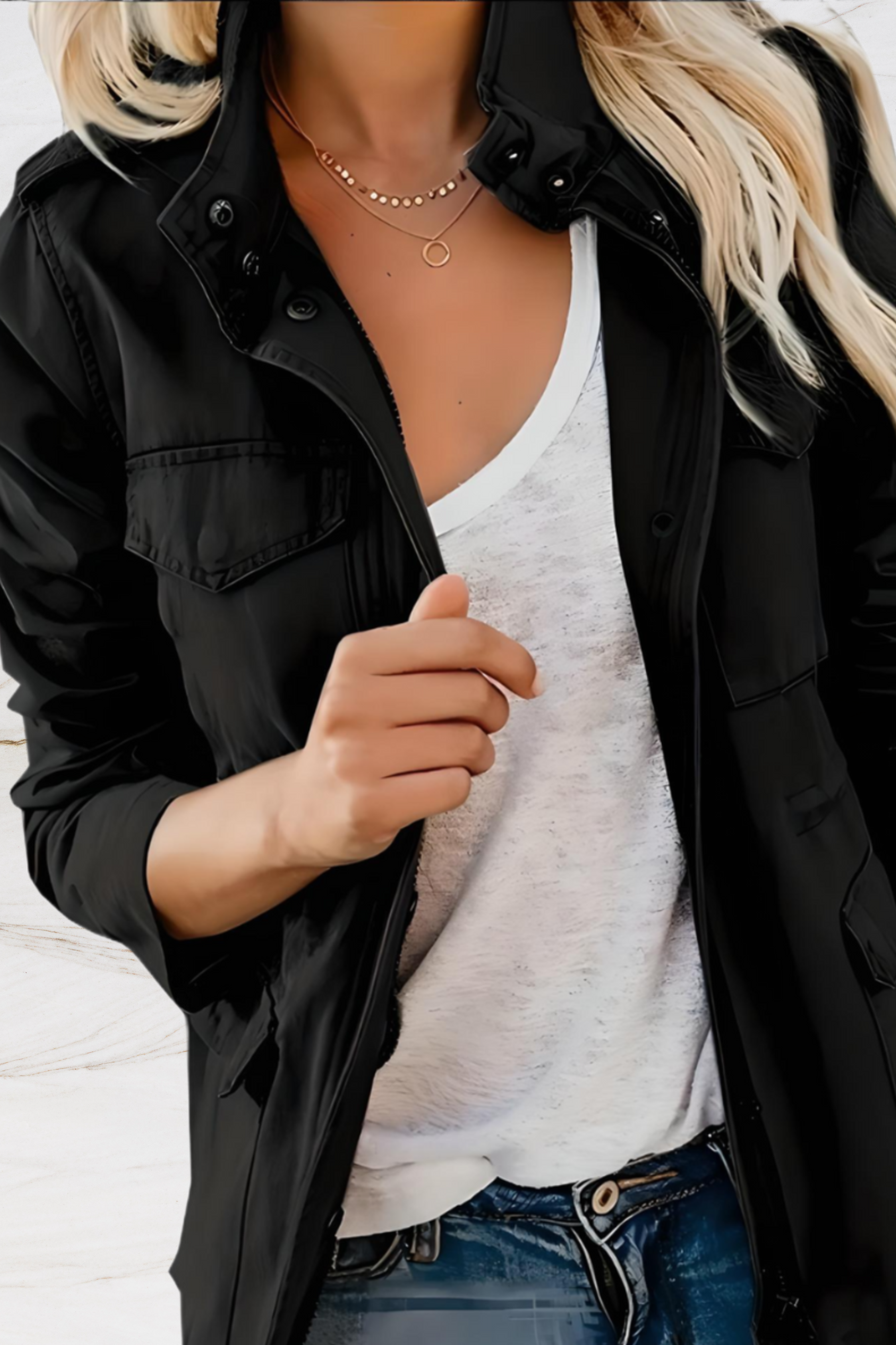 Veste élégante ouverte sur le devant pour femme pour un style sans effort
