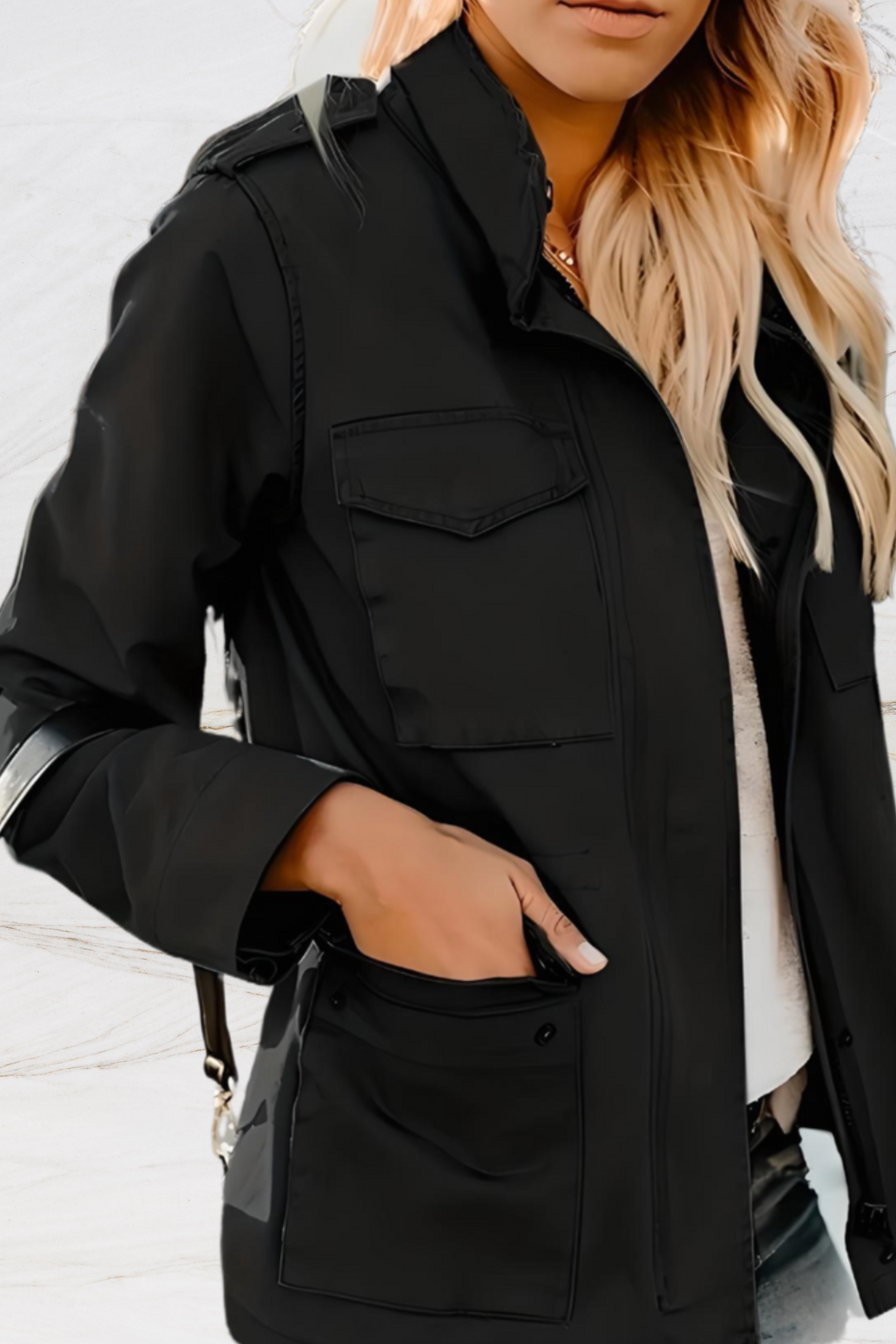 Veste élégante ouverte sur le devant pour femme pour un style sans effort