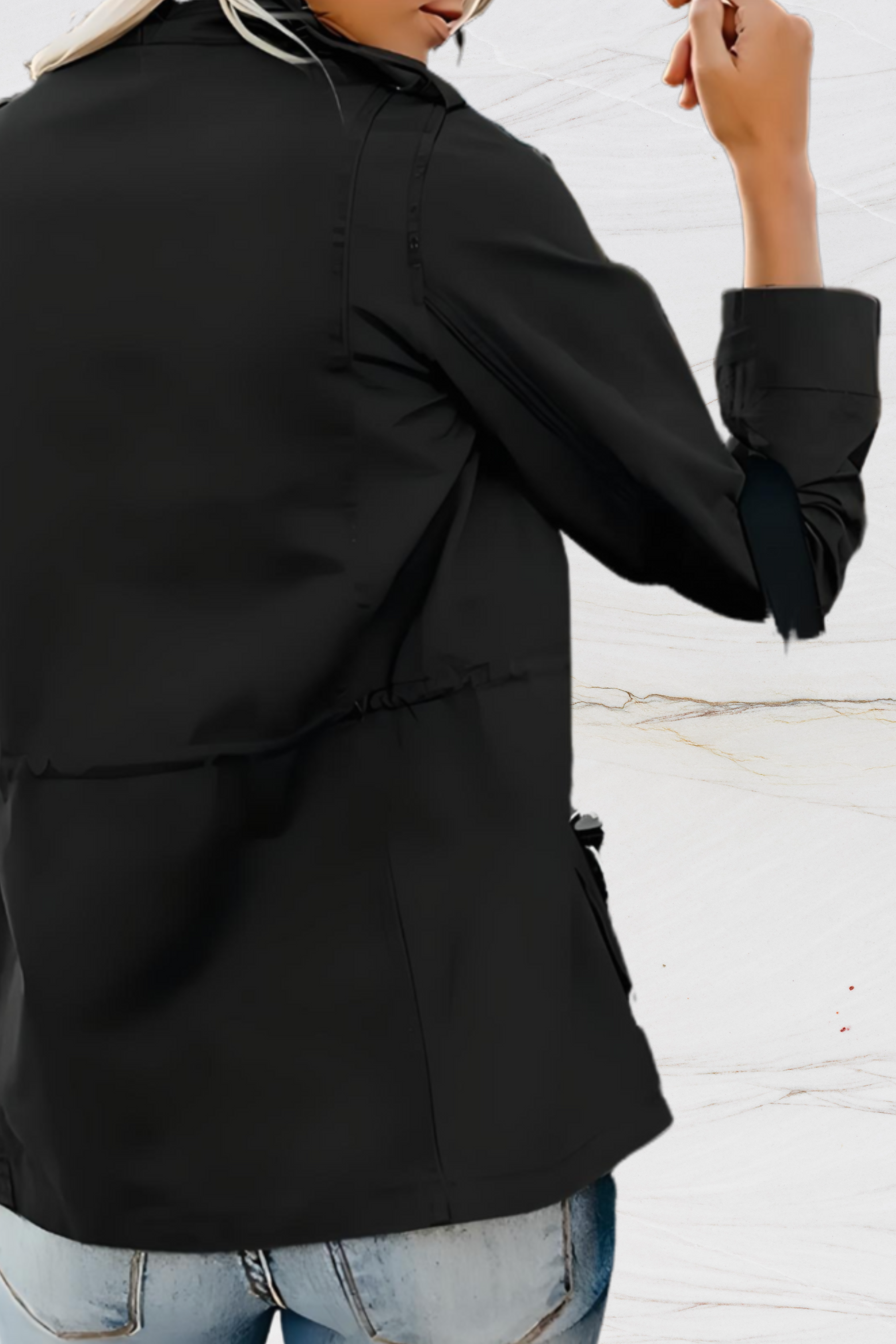 Veste élégante ouverte sur le devant pour femme pour un style sans effort