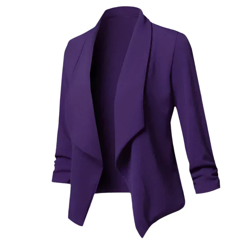 Blazer Business pour Femme - Structuré Ouvert Devant, Infroissable