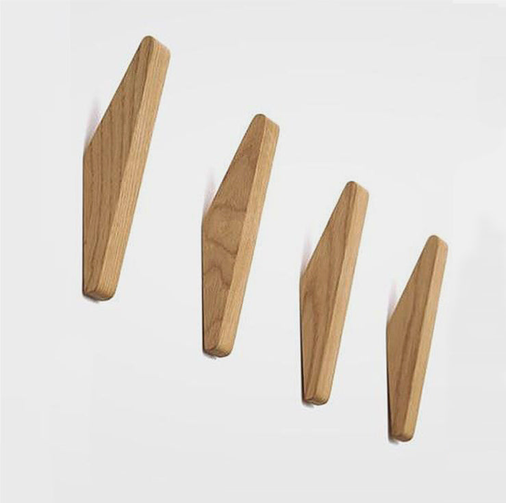 Crochets muraux en bois - Porte-manteau décoratif - Décor mural minimaliste