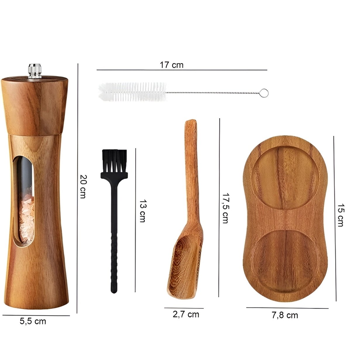 WOODGRIND – Élégants moulins à sel et poivre en bois pour un assaisonnement de précision