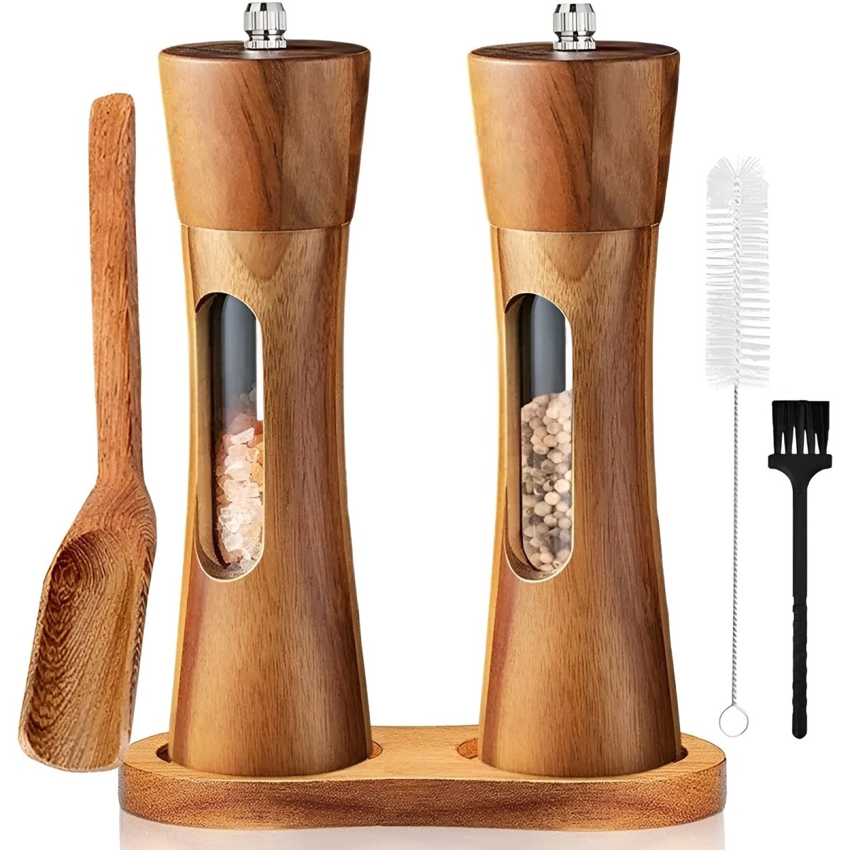 WOODGRIND – Élégants moulins à sel et poivre en bois pour un assaisonnement de précision