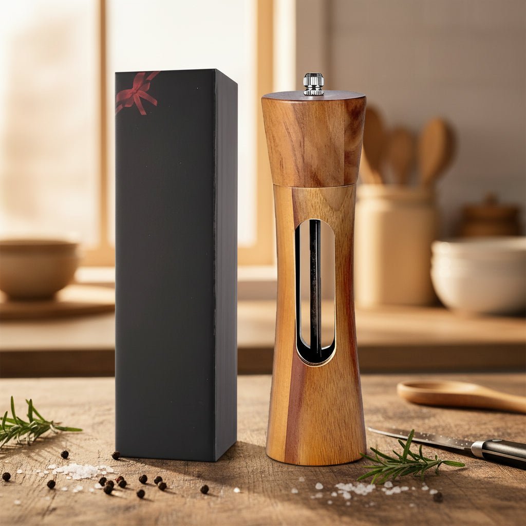 WOODGRIND – Élégants moulins à sel et poivre en bois pour un assaisonnement de précision