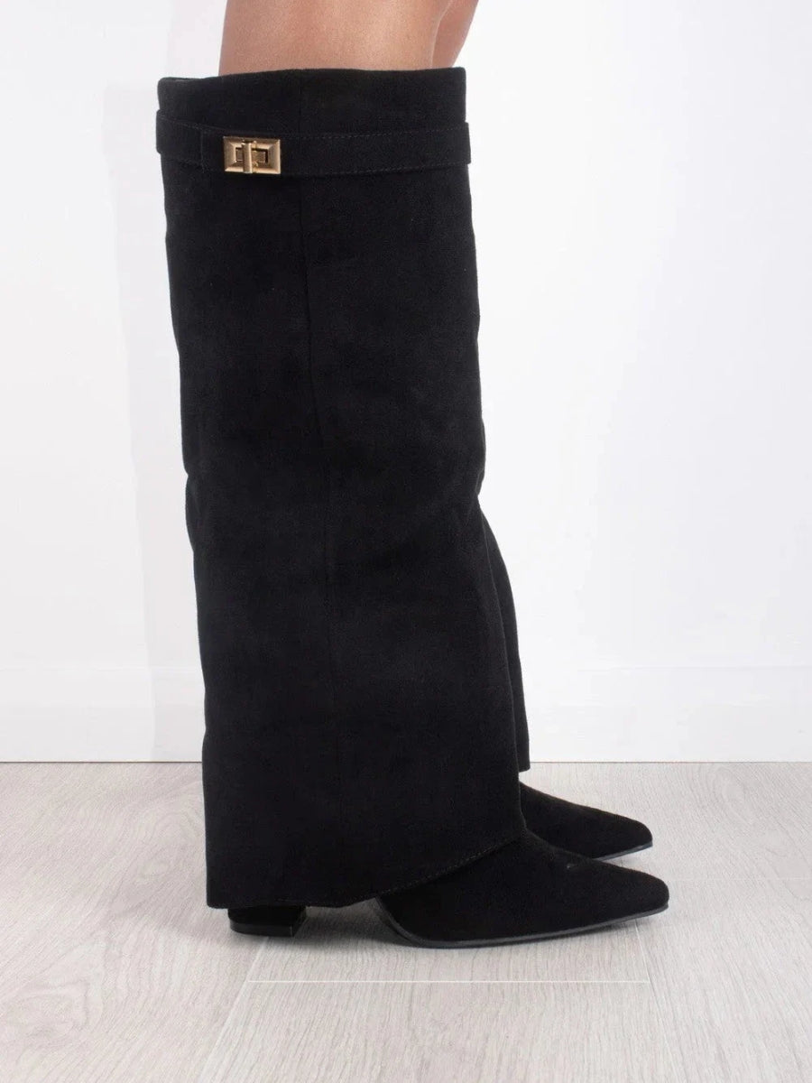 Cuissardes de luxe en daim pour femmes – Confort et classe