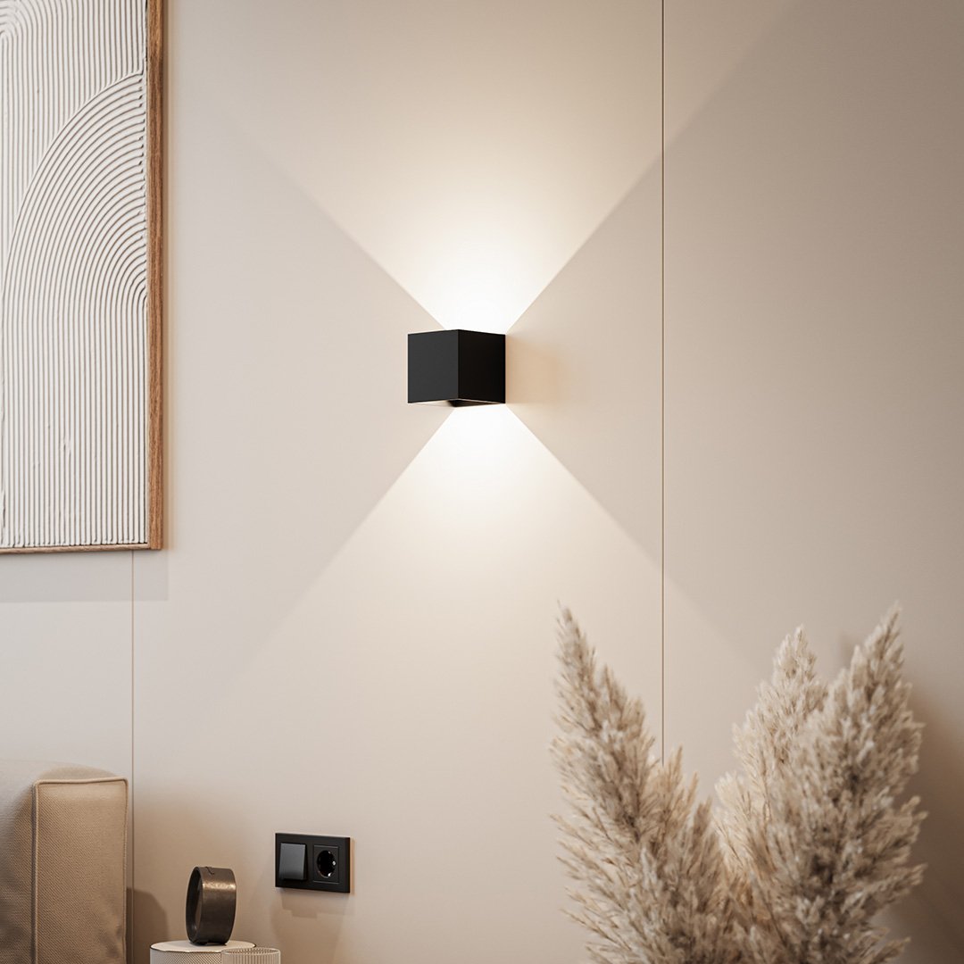 Applique murale LED moderne | Applique extérieure à double faisceau