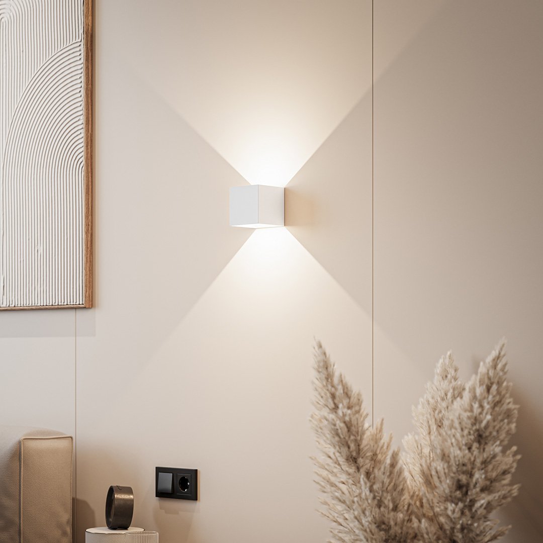 Applique murale LED moderne | Applique extérieure à double faisceau