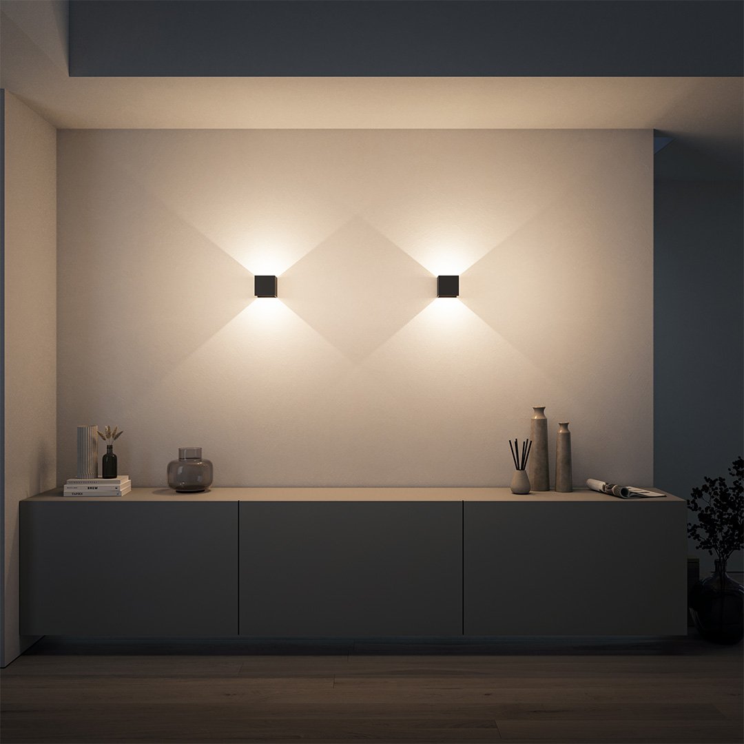 Applique murale LED moderne | Applique extérieure à double faisceau